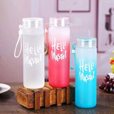Hello Master Glass Water Bottle