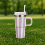 Rainbow Stanley 20oz Tumbler with Handle & Straw