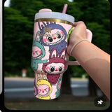 Labubu Stanley 40oz Tumbler with Handle & Straw