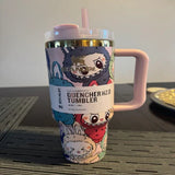 Labubu Stanley 40oz Tumbler with Handle & Straw